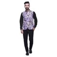 thumbnail image 3 of Atasi Casual Jacket For Men Printed Nehru Jacket Mens Wedding Indian Waistcoat Mandarin Blazer-XX-Large, 3 of 6