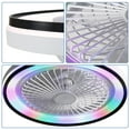 thumbnail image 3 of White 48-Inch Ceiling Fan with Dimmable LED Light & Remote, DC Motor 5 ABS Blades (14.6"H, 15.7lbs, ETL Certified), 3 of 12