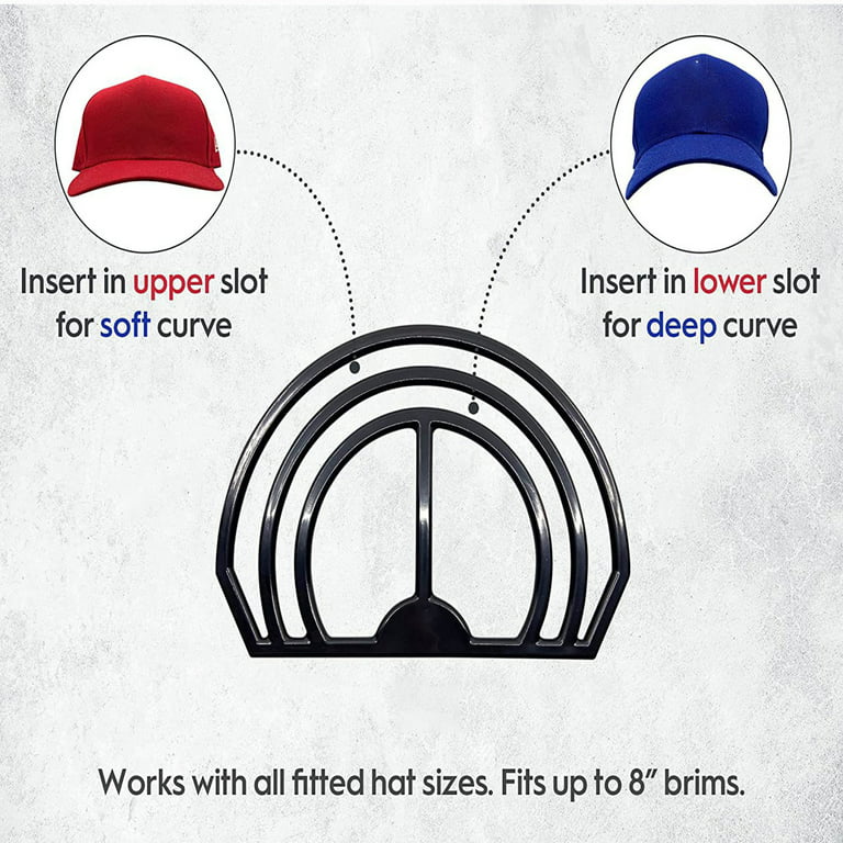 1pc Convenient Hat Brim Bender Hat Curved Shaper - No Steaming Required  Edge Curve Folding Tool, Cap Edge Shaping Device - Perfectly Curve Your Hat  With Dual Option Slots(White)