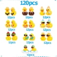 thumbnail image 3 of Beth 120pc Mini Resin Animals Assorted Styles Cute Tiny Ducks,Miniature Duck Figures to Hide,Little Animal Bulk for Topper Desk Garden, 3 of 6