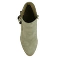 thumbnail image 5 of Journee Womens Vally Inside Zip Stacked Heel Booties, Widths Available, 5 of 10