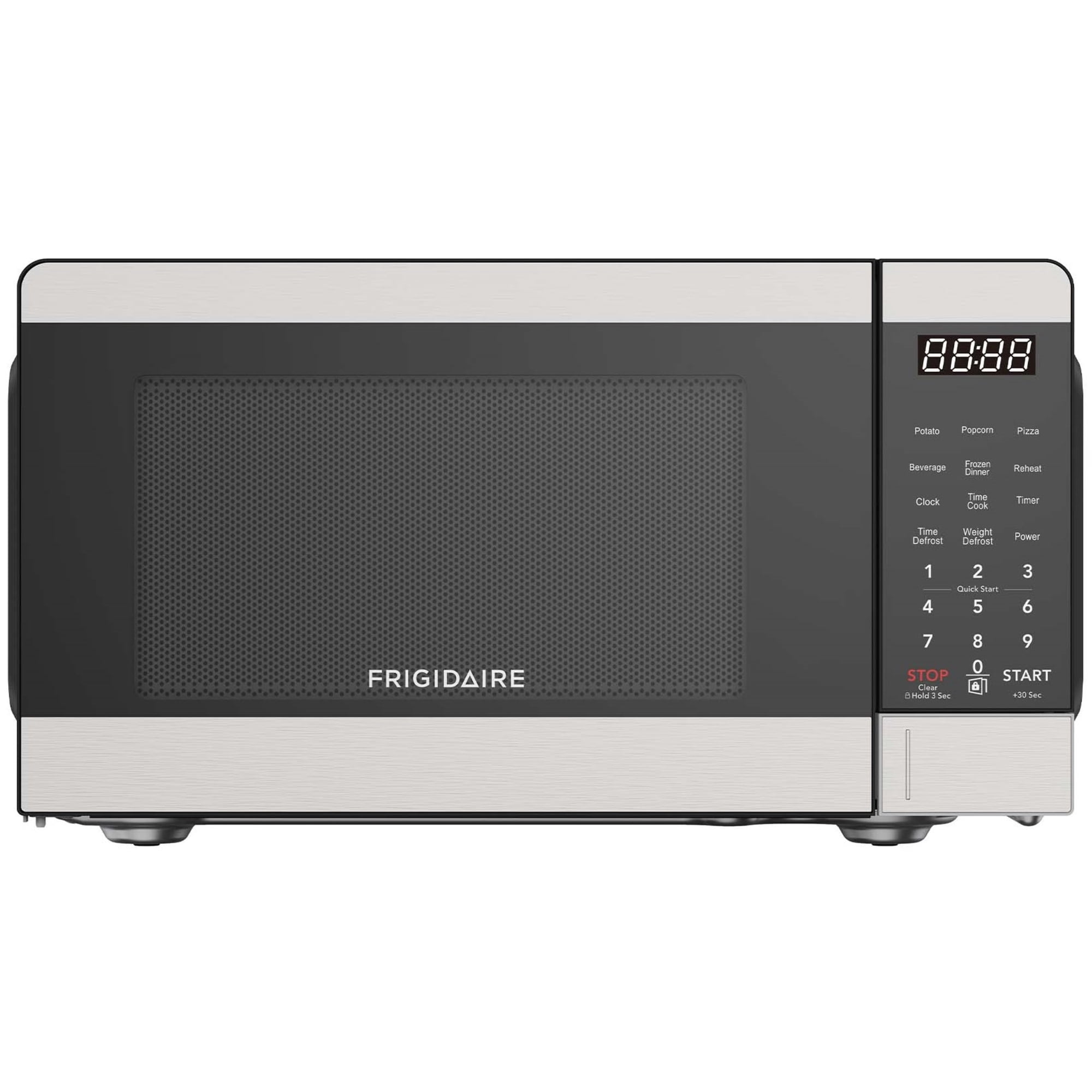 Frigidaire 0.7 Cu. ft. Countertop Microwave Oven, 700 Watt Power, 10 Power Levels, Stainless Steel