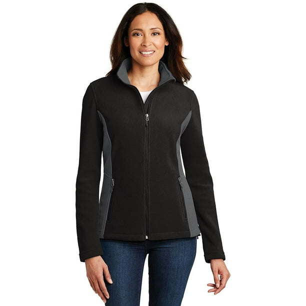 Port authority colorblock value cheap fleece jacket