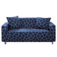 thumbnail image 1 of CHOK 2024 2 Seaters Printed Loveseat Sofa Covers Stretch Elastic Couch Slipcover Protector Removable Washable for Dining Room， Feathers, 1 of 4