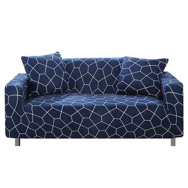 CHOK 2024 2 Seaters Printed Loveseat Sofa Covers Stretch Elastic Couch Slipcover Protector Removable Washable for Dining Room, Feathers