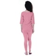 thumbnail image 2 of Moomaya Womens Plain Nightwear Set w/ Pyjama Cotton Sleepwear 2 Pcs Nightdresses, 2 of 7