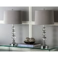 thumbnail image 3 of SAFAVIEH Keeva Crystal Table Lamps with USB Port, Clear/Grey, Set of 2, 3 of 5