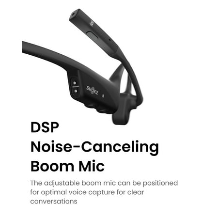 Shokz - OpenComm 2 UC USB-A Bluetooth Bone Conduction Headset - Black