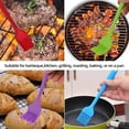thumbnail image 4 of 6Pcs Silicone Basting Brush, Upgrade Pastry Brush,Heat Resistant Silicone Brushes, Premium Cooking Brush for Sauce Marinade Meat Glazing, Oil Brush for BBQ Kitchen Cooking Baking and Grilling, 4 of 6