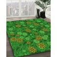 thumbnail image 3 of Ahgly Company Machine Washable Indoor Rectangle Transitional Lime Green Area Rugs, 5' x 8', 3 of 7