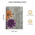 thumbnail image 2 of Acheng Abstract Dahlia Flower Canvas Wall Art Purple &amp; Grey Floral Wall Decor Painting for Living Room Wall Decoration Framed and Stretched Ready to Hang 16x20 in, 2 of 5