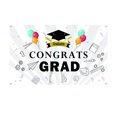 thumbnail image 1 of Banner de graduación, póster, poliéster, festival, telón de fondo, felicitaciones escolares, suministro de decoración de suspiros, tipo 2 Eigraketly HA7653-02B, 1 of 6