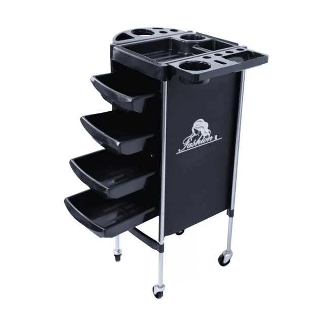 Carrito Auxiliar Estética Multiusos Organizador Tattoo Color Negro