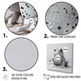 thumbnail image 3 of Designart "Monochrome Frog Harmony" Frogs & Toads Floater Framed Canvas Prints, 3 of 5
