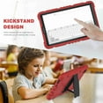 thumbnail image 6 of Dteck Case for Samsung Galaxy Tab A7 Lite 2021 8.7 inch SM-T225/T220, Hybrid Rugged Heavy Duty 3 in 1 TPU + PC Combo 3 Layer Shockproof Protective Cover Case with Kickstand -#12 Red/Black, 6 of 8