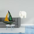 thumbnail image 2 of Figura de velero,Escultura de velero de hierro para decoración de oficina y hogar,Estatua de barco de escritorio para decoración de entrada de gabinete,Figura de elefante,Estatua de, 2 of 8