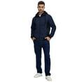 thumbnail image 6 of Neiku Mens Zipper Hoodie Casual Hooded Sweatshirt Fleece Jacket CationNavy-S, 6 of 6