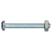 Hillman 7668 Zinc-Plated Head Machine Screw with Nut #8-32 x 3/4 in.
