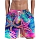 thumbnail image 2 of Puntoco Pantalones Cortos Con Estampado Hawaiano Para Hombre, Pantalones Cortos Con Bolsillo Y Cordón, Color L, 2 of 5