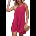 thumbnail image 3 of Vestido de Mujer, Estilo Torcido, Color Rosa y Rojo, Talla XXL, 3 of 9
