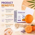 thumbnail image 6 of Natural Persimmon Soap Bar for Body & Underarms - Purifying & Deodorising Face & Body Bar Soap with Lavender & Glycerin - 24-Hour Odour Control & Gentle Hydration for Sensitive Skin (100g), 6 of 7