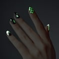 thumbnail image 3 of KISS Voguish Fantasy Glow in the Dark, Press On Nails, Dark Clowns, Black, Short Oval, 28 Count, 3 of 9