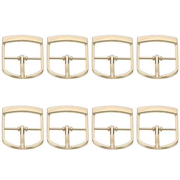 Uxcell Single Prong Buckle, 8 Pcs 1 Inch Adjustable Metal Roller Buckle Belt Buckles for Bags DIY Crafts Purse Straps Shoe Belts Making Accessories, Gold Tone