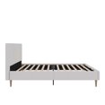 thumbnail image 4 of DHP Andrea Tufted Upholstered Platform Bed, Queen, Gray Linen, 4 of 9