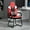 Red, variant on Bonded Leather Waiting Room Guest Reception Chair Executive Side Chair Conference Chair with Armrest, High Back Support Office Desk Chair with Solid Metal Frame, 300 lb. Capacity, Black