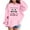 Pink, variant on NordicNest Girls Long Sleeve Hooded Sweatshirt Casual Pullover With Print Soft Lined Jacket Top For Play And Everyday Wear Youth Sizes In Various Cute Designs caps Jacket