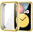 thumbnail image 1 of ALMNVO Plated Cover for Huawei Watch Fit Case Smartwatch Accessories TPU Bumper All-Around Screen Protector Huawei Watch Fit Watchcase -Gold, 1 of 6