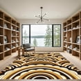 thumbnail image 2 of ODIKA 3'x5' Machine Washable Non-Slip Area Rug, 70s Brown High Traffic Rug, Brown, 1255129, 2 of 7