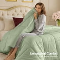 thumbnail image 5 of Utopia Bedding Comforters Twin Size, All Season Duvet Insert, Down Alternative Box Stitched Bed Comforter with Corner Tabs, Machine Washable (Sage Green), 5 of 7