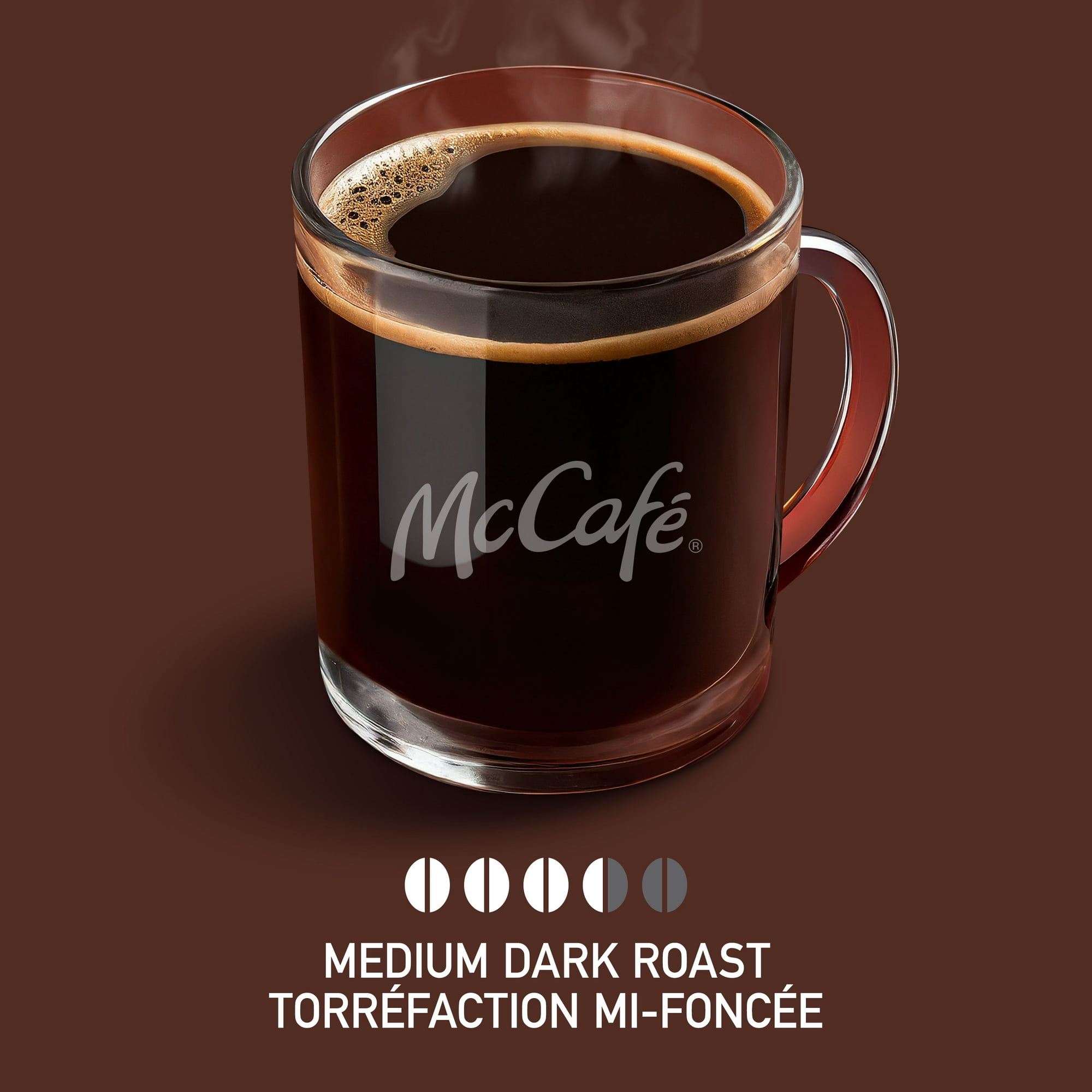 McCafe Premium Medium Dark Roast K Cup Coffee Pods 30 count