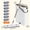 12.99"mop+bucket+giving 7 pads, variant on Flat Mop and Bucket Set, Wet and Dry Floor Cleaning System with 12.99 or 15.75 Inch Mop Head, 2, 4 or 7 Washable Microfiber Replacement Pads