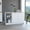 Multicolor, variant on Stylish Modern Kitchen Island With Sufficient Worktop And Double Door Shelf In Black & Rectangular Abundant Workspace