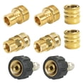 thumbnail image 1 of Xiny Tool Pressure Washer Adapter Set, Quick Disconnect Kit With M22 Metric Male Thread Quick Connector, M22 Swivel to 3/8'' Quick Connect, 3/4" to Quick Release, 8 pack, 1 of 4