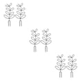 thumbnail image 4 of serony 2pcs/set Garden With Stackable Plant Climbing Trellis Durable And Lightweight black Sharp tail style,2 sets 3Set, 4 of 6