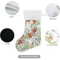 thumbnail image 3 of Coolnut 17.7 Inch Christmas Stockings, 1 PCS Blooming Watercolor Flowers Presonalized Large Stocking Sock for Family Holiday Xmas Party Decorations, 3 of 7