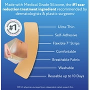 ScarAway Advanced Skincare Silicone Scar Sheets, Scar Treatment, 8 Tan Reusable Sheets
