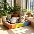 thumbnail image 4 of AuroraX Cat Scratcher Cat Scratch Pad Colored Durable Corrugated Non-Shedding Cat Supplies, 4 of 6