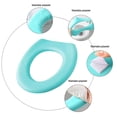 thumbnail image 3 of Funda para asiento de inodoro, cojín para asiento de inodoro EVA suave e impermeable, Universal con diseño autoadhesivo para baño, 3 of 6