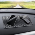 thumbnail image 2 of Baviss B-006 28*18cm Pu Car Dashboard Mat Non-slip Sticky Pad For Phone Keychain, Size L - Transparent, 2 of 2