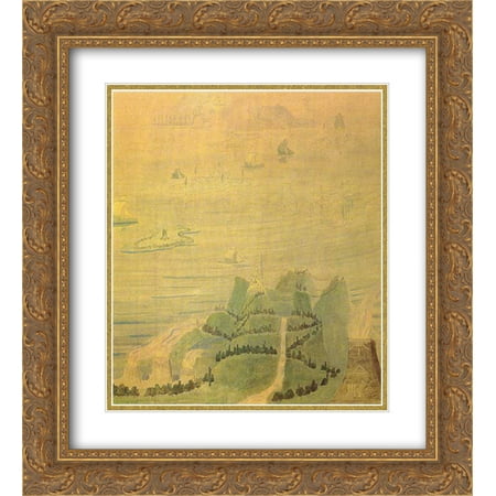 - Mikalojus Ciurlionis 2x Matted 20x22 Gold Ornate Framed Art Print 'Allegro (Sonata of the Sumer) '