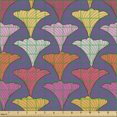 thumbnail image 2 of Abstract Fabric by the Yard, Quirky Retro Inspired Repetitive Pattern with Colorful Twirl Motif Graphic, Decorative Upholstery Fabric for Chairs & Home Accents, Multicolor by Ambesonne, 2 of 5