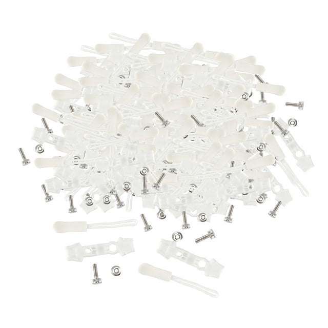 Zentra 200 Pieces Zipper Repair Kit Removable Multifunctional for Tent Purse Size 8 White