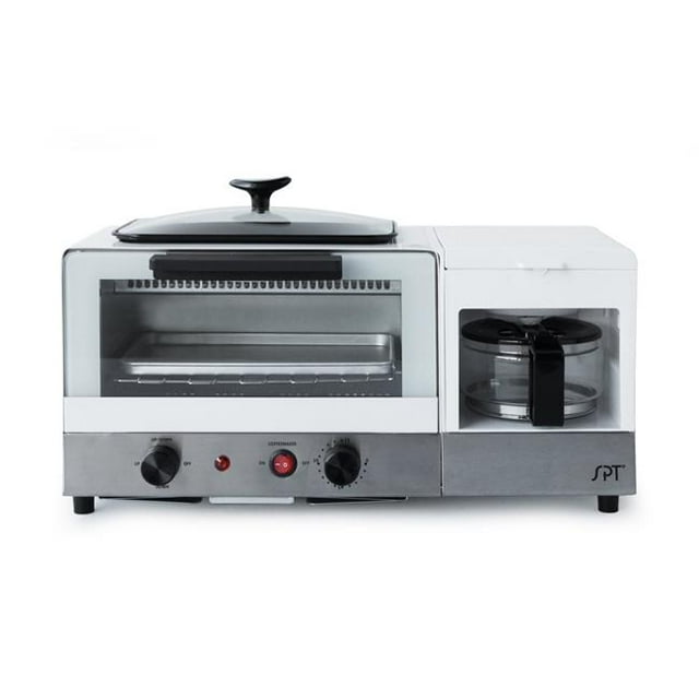 SPT BM-1120W 3-in-1 Breakfast Maker - Stainless Steel, White