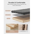 thumbnail image 2 of 5-in-1 Cat Wall Shelves, Solid Wood & Velvet & Sisal Scratcher, 44lbs Max Load, Wall Mounted Cat Furniture for Climbers, Cat Climbing Wall System, Fits Drywall & Solid Walls - Dark Gray, 2 of 9
