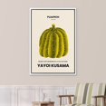 thumbnail image 3 of PixonSign Framed Canvas Print Wall Art Japanese Pumpkin Yayoi Kusama Nature Wilderness Illustrations Fine Art Rustic Scenic Relax/Calm Colorful for Living Room, Bedroom, Office - 16"x24" White, 3 of 5