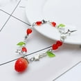 thumbnail image 6 of CIYISON Charming Strawberry Bracelet Wrist Jewelry Beaded Bracelet Alloy Material, 6 of 8